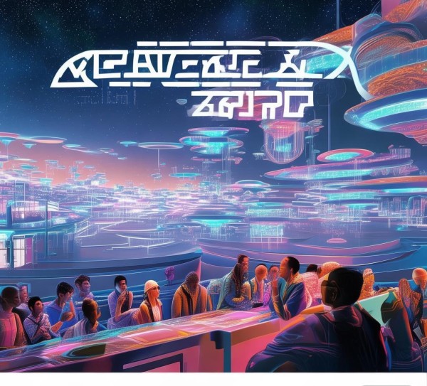 元宇宙与会刊展会海报，创新创意的未来挑战
